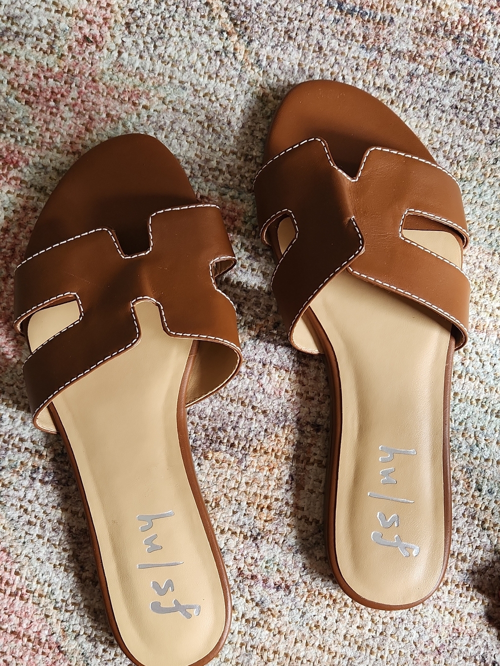 French Sole Alibi Sandal cognac sz 9B
